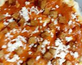 A picture of step 7 of Pizza chicken Tikka  Pizza .