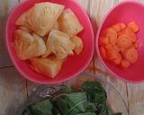 Foto langkah ke 1 dari resep Smoothies nanas wortel bayam.