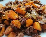 صورة لخطوة 2 من وصفة قلوبات وقوانص دجاج 🍗 مع مكعبات البطاطا 🥔😋