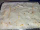 Pastel de raya blanca