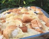 Foto langkah ke 3 dari resep Puding Roti Durian#bikinramadhanberkesan.