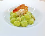 Foto del passaggio 7 della ricetta Gnocchetti di patate con crema di zucchine e gamberi argentini