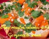 A picture of step 7 of Slow roasted celeriac with Gorgonzola cream.