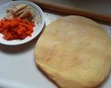 【北海道白醬烤】紅蘿蔔奶油白醬麵包捲食譜步驟2照片