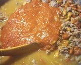A picture of step 2 of Yet another Chili Batch 1 mil base for chili lasagna.