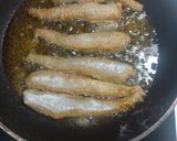 A picture of step 2 of Chatpaty kurkury Bombil fish fry.