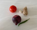 A picture of step 1 of Peanut curry.