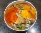 A picture of step 3 of Aloo Bhujiya.