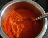 A picture of step 1 of Spicy sweet red chili jam.