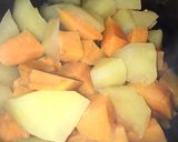 Alma-édesburgonya püré tésztával babáknak 👶🏻 recept fázis 3 fotója