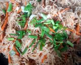 รูปขั้นตอนการทำที่ 3 ของ ผัดขนมจีนจากน้ำมันขาหมู Somen Stirfried Brasied Pork Excess Oil