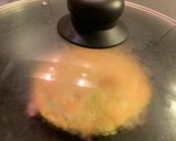 A picture of step 8 of Okonomiyaki.