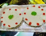 A picture of step 4 of Aloo bread masala dahi vada chat.