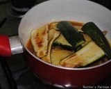 A picture of step 6 of Persian zucchini stew.