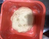 A picture of step 1 of Cinnamon rolls😋.