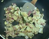 A picture of step 3 of Pumpkin and salt fish stew (veggie).