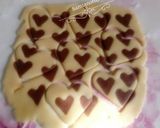 Une image de l'étape 5 de Sablés ''Bicolor heart cookies''.