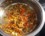 A picture of step 1 of Vegetable fried rice.