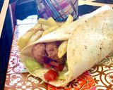 A picture of step 4 of Chicken wrap 🌯.