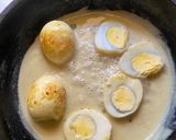 A picture of step 6 of Gondhoraj Dim / Eggs with Kafir Lime.