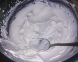 A picture of step 10 of #mycreativewhiteforestrecipe... Mawe tatu white forest cake.