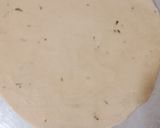 A picture of step 3 of Tikona paratha.