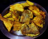 A picture of step 3 of Pomfret er Tok-Jhal.