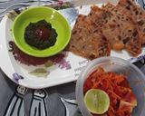 A picture of step 3 of Aaloo corn Paranthas.