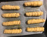 Foto del paso 8 de la receta: Pretzels con salchicha