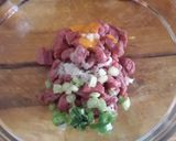 A picture of step 2 of Sig's Leftover Surf and Turf.