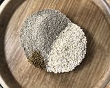 A picture of step 1 of Barnyard Millet Kanchipuram Idli.