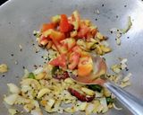 A picture of step 3 of Spinach (palak) Veggies Subzi.