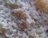 A picture of step 3 of Garlic rice.