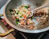 A picture of step 3 of Vegetable Poha with Mangalorean Mixture.
