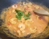 A picture of step 3 of Cavatelli with Chickpeas and Prawns.