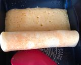Hình bước làm 2 của món Baumkuchen kiểu Nhật
