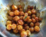 A picture of step 4 of Baby Potatoes Sabzi.