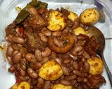 Foto langkah ke 5 dari resep Kacang Merah,Telur Puyuh,Kerupuk Kulit (Dorokdok) Bumbu Rendang.