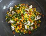 A picture of step 4 of Quinoa Pulao.