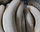 A picture of step 1 of Raw banana chaat boats.