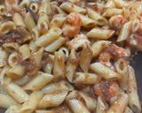 Foto del passaggio 4 della ricetta Penne con crema di melanzane e gamberi