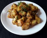 A picture of step 9 of Jeera Aloo.