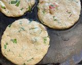 A picture of step 2 of Spring onion mix flour Thalipith.