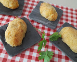 Foto del paso 5 de la receta: Patatas rellenas de jamón -al horno-