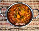 A picture of step 5 of Mix Veg Kadai.