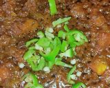 A picture of step 8 of Maghaz Masala or Brain Masala.