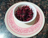 A picture of step 3 of Chaulai/Amaranth dry sabzi with sesame seeds.
