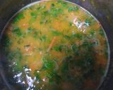 A picture of step 2 of Lentil Cilantro Soup.