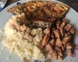 Foto del paso 6 de la receta: Tortilla de espinacas 2.0 (con champiñones y pollo)