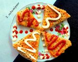 عکس مرحله 5 از دستور سمبوسه مرغ و کالباس + نحوه پیچیدن نان سمبوسه